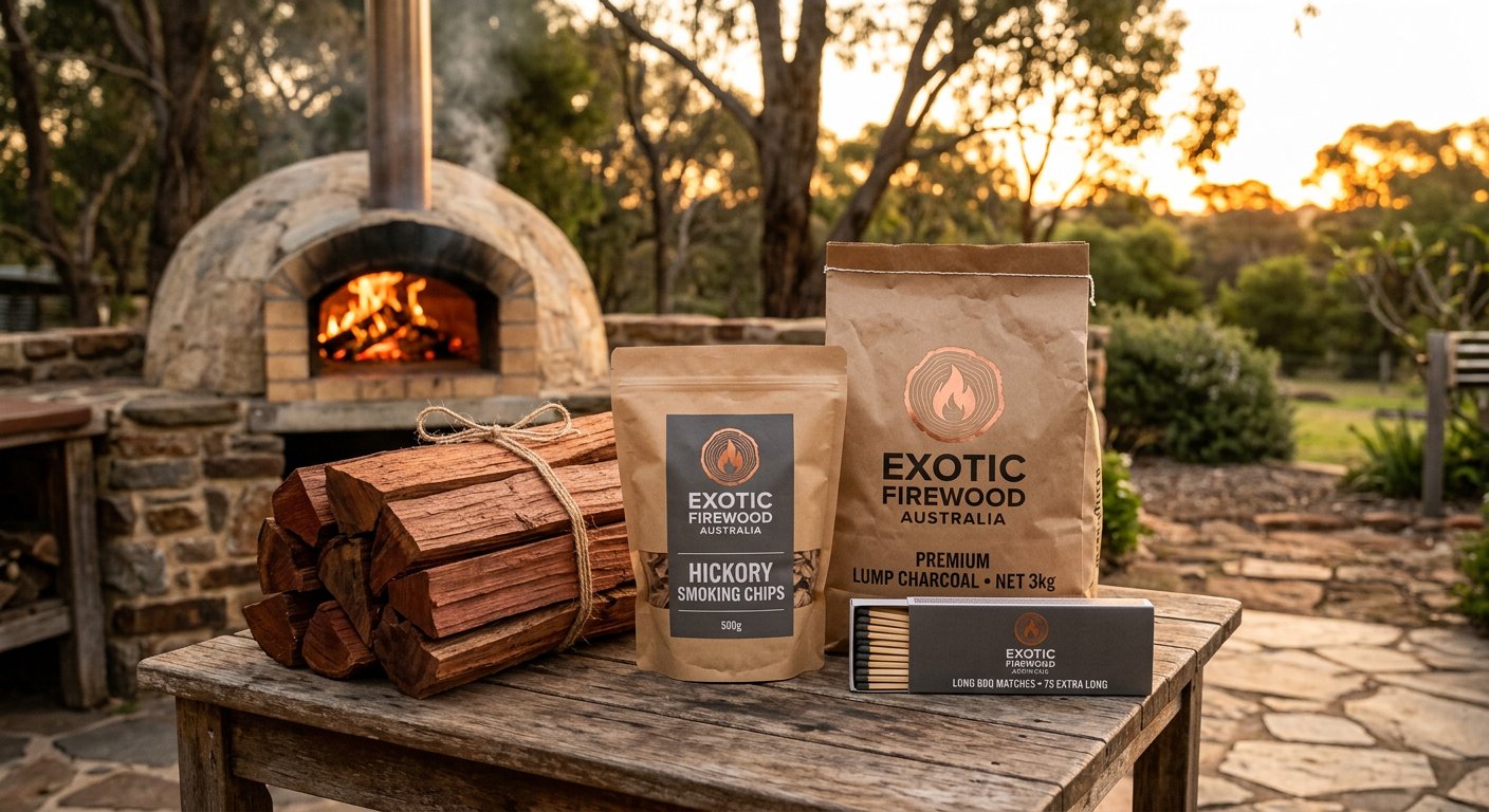 Wood-Fired Cooking Pack – Pizza Cut Firewood + Smoke Kit Australia