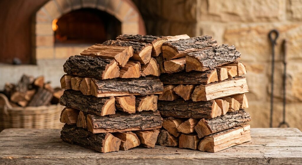 Double split Jarrah firewood pizza cut small pieces - Exotic Firewood Australia