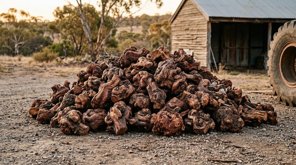 Seasoned Mallee Root Firewood – mallee root firewood Perth, Exotic Firewood Australia