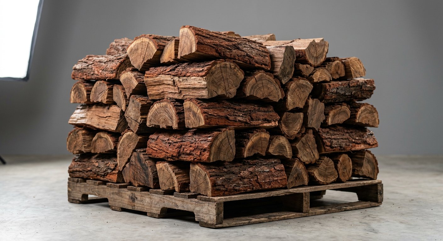 Premium seasoned Jarrah firewood standard split - Exotic Firewood Australia